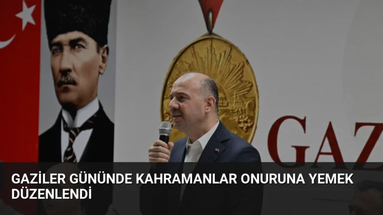 Gaziler Gününde Kahramanlar Onuruna Yemek Düzenlendi