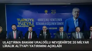 Ulaştırma Bakanı Uraloğlu Nevşehir’de 20 Milyar Liralık Altyapı Yatırımını Açıkladı