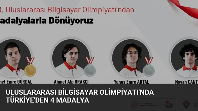 Uluslararası Bilgisayar Olimpiyatı’nda Türkiye’den 4 Madalya